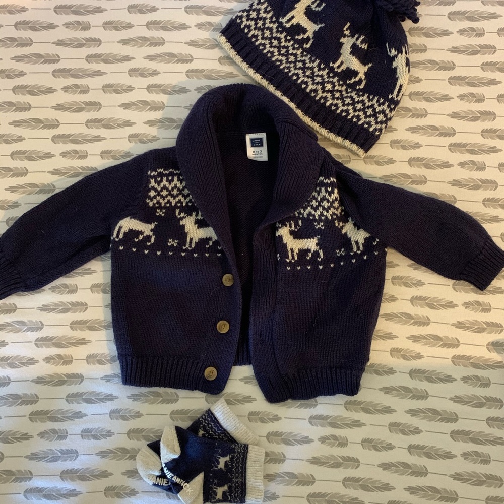 Janie and Jack Fall / Winter Sweater set